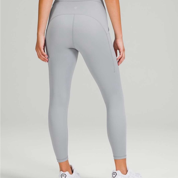 Lululemon Power Thru High-Rise Tight 25" Rhino Grey pockets sz 6. - Picture 2 of 4